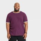 Men's Big & Tall Short Sleeve T-shirt - Goodfellow & Co Plum Purple
