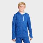 Boys' French Terry Full Zip Hoodie - All In Motion Blue Heather S, Boy's, Size: Small, Blue Grey
