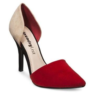 Laundry List Women's Two Piece Heels - Red/tan