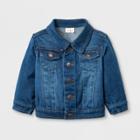 Baby Girls' Jean Jacket - Cat & Jack Denim Wash Newborn, Girl's, Blue