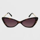Women's Tortoise Shell Print Butterfly Sunglasses - Wild Fable Brown