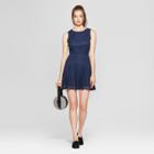 Women's Sleeveless Lace Dress - Lily Star (juniors') Navy