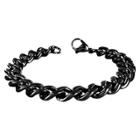 Men's Crucible Stainless Steel Chain Bracelet - Black