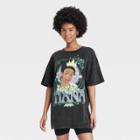 Women's Disney Princess Tiana Short Sleeve Graphic T-shirt Dress - Black