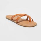 Women's Colette Strappy Flip Flop Sandals - Universal Thread Cognac