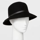 Women's Felt Cloche Hat - A New Day Black One Size, Women's