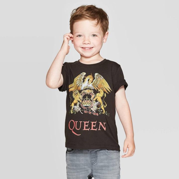 Bravado Toddler Boys' Queen Short Sleeve T-shirt - Black