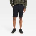 Men's Every Wear 9 Slim Fit Flat Front Chino Shorts - Goodfellow & Co Black
