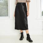 Women's Slip A-line Maxi Skirt - A New Day Black