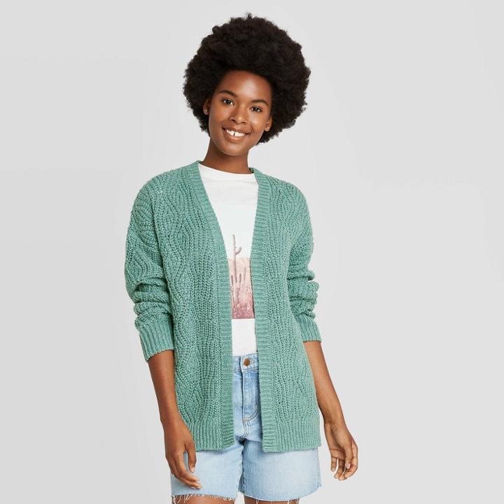 Women's Open Layering Cardigan - Universal Thread Teal