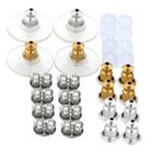 Distributed By Target 18 Pair Stainless Steel Assorted Ear Backs -