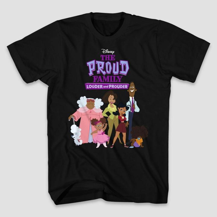 Men's Disney The Proud Family Short Sleeve Graphic T-shirt - Black
