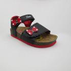 Toddler Girls' Disney Mickey Mouse & Friends Minnie Mouse Footbed Sandals - Black