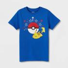Boys' Pokemon Americana Short Sleeve Graphic T-shirt - Blue