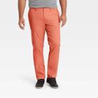 Men's Tall Skinny Chino Pants - Goodfellow & Co Coral Stone 30x36, Pink/grey