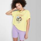 Women's Ascot + Hart Vintage Motorcycle Short Sleeve Graphic T-shirt - Yellow