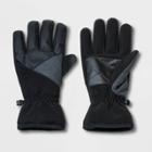 Men's Textured Ski Gloves - Goodfellow & Co Black