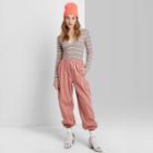 Women's High-rise Baggy Cargo Pants - Wild Fable Rose Xs, Women's, Red