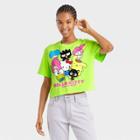 Women's Hello Kitty Short Sleeve Cropped Graphic T-shirt - Green