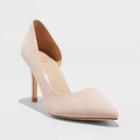 Women's Seana Microsuede D'orsay Stiletto Heeled Pumps - A New Day Blush