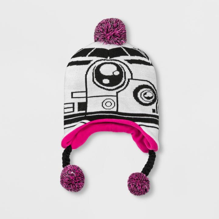 Girls' Star Wars Bb8 Cold Weather Hat - White