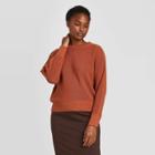 Women's Crewneck Pullover Sweater - Prologue Rust Xs, Women's, Red