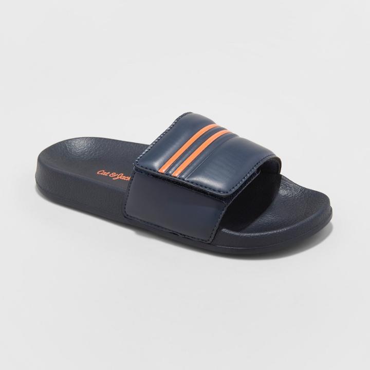 Boys' Wilton Slide Sandals - Cat & Jack Navy