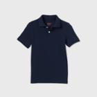 Petiteboys' Short Sleeve Stain Release Uniform Polo Shirt - Cat & Jack Navy