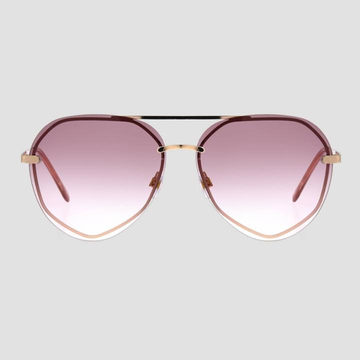Women's Tear Drop Aviator Sunglasses - Universal Thread Pink