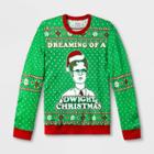 Men's The Office Dwight Christmas Ugly Holiday Sweater - Green