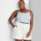 Women's Plus Size High-rise Pleated Shorts - Wild Fable Ivory 2x, Women's, Size: