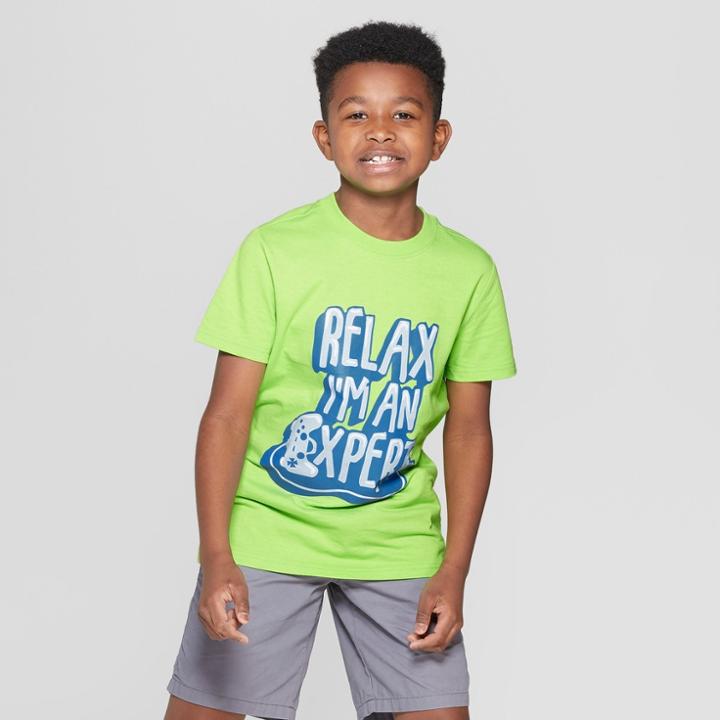 Boys' Expert Gamer Short Sleeve Graphic T-shirt - Cat & Jack Green