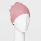 Women's Beanie Hats - A New Day Pink One Size, Women's, Blush