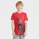 Boys' Roaring T-rex Short Sleeve Graphic T-shirt - Cat & Jack Red