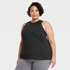 Women's Plus Size Essential Racerback Tank Top - All In Motion Black