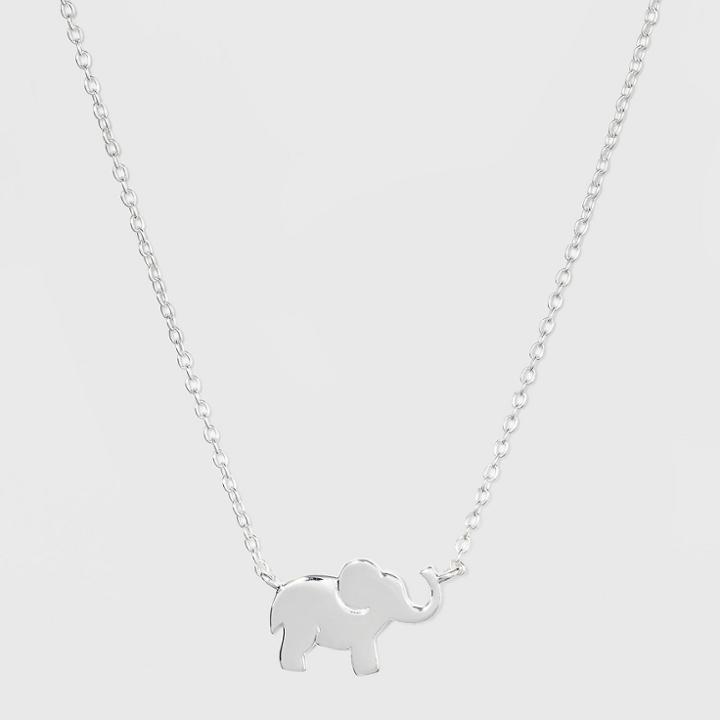 Target Sterling Silver Elephant Necklace -