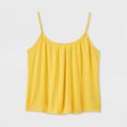 Women's Linen Cami - A New Day Yellow S, Women's,