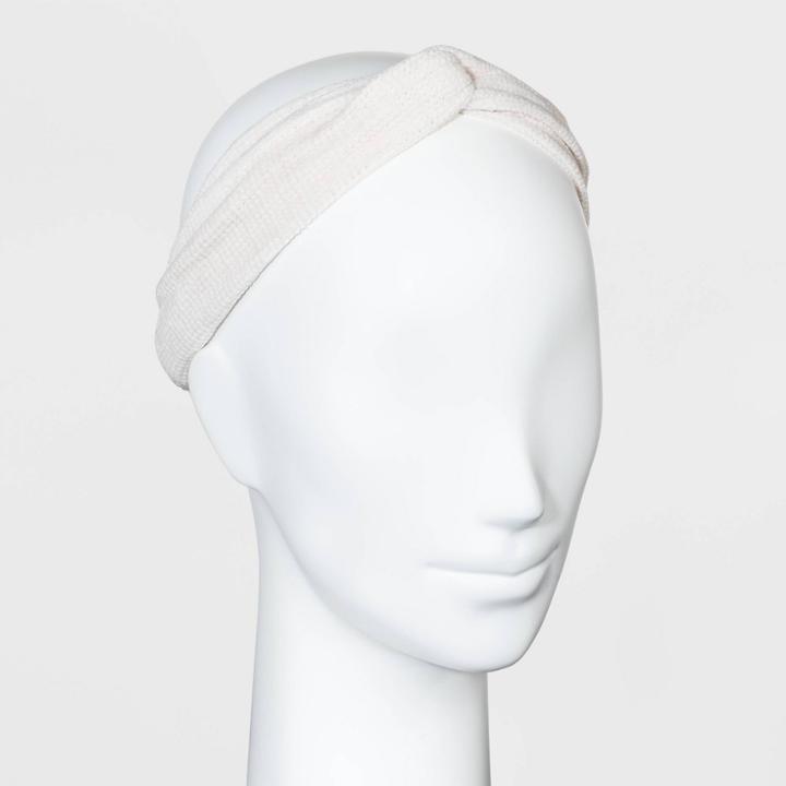 Chenille Twist Front Headwrap - Universal Thread Cream