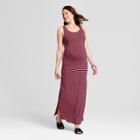 Maternity Striped Maxi Dress - Isabel Maternity By Ingrid & Isabel Rose/blue (pink/blue)