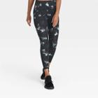 Women's Sculpted Linear Camo Print High-waisted 7/8 Leggings 25 - All In Motion Black