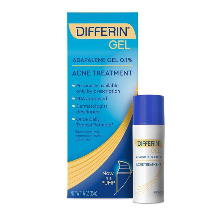 Differin Adapalene Gel With Pump - 1.6oz, Adult Unisex