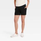 Wide Leg Jersey Maternity Shorts - Isabel Maternity By Ingrid & Isabel Black