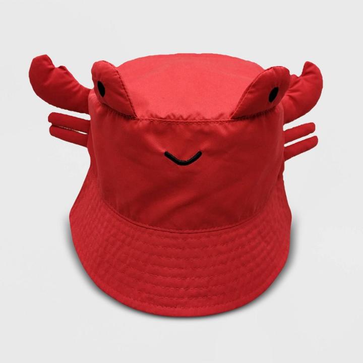 Baby Girls' Crab Pattern Bucket Hat - Cat & Jack Red