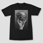 New World Sales Men's M.c. Escher Short Sleeve Graphic T-shirt - Black