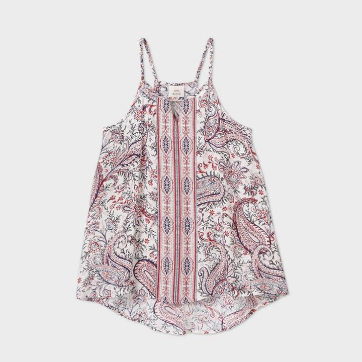 Women's Paisley Print Sleeveless Blouse - Knox Rose Xs, Women's,