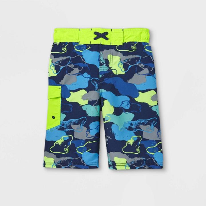 Boys' Camouflage Swim Trunks - Cat & Jack Blue