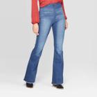 Women's Mid-rise Pull On Flare Denim Pant - Knox Rose Light Wash M, Women's, Size: