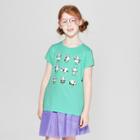 Girls' Short Sleeve Yoga Pandas Graphic T-shirt - Cat & Jack Green
