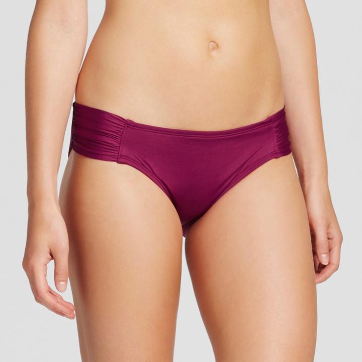 Mossimo Women's Tabside Hipster Bikini Bottom - Deep Red -