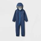 Toddler Star Long Sleeve Rain Suit - Cat & Jack Navy Blue